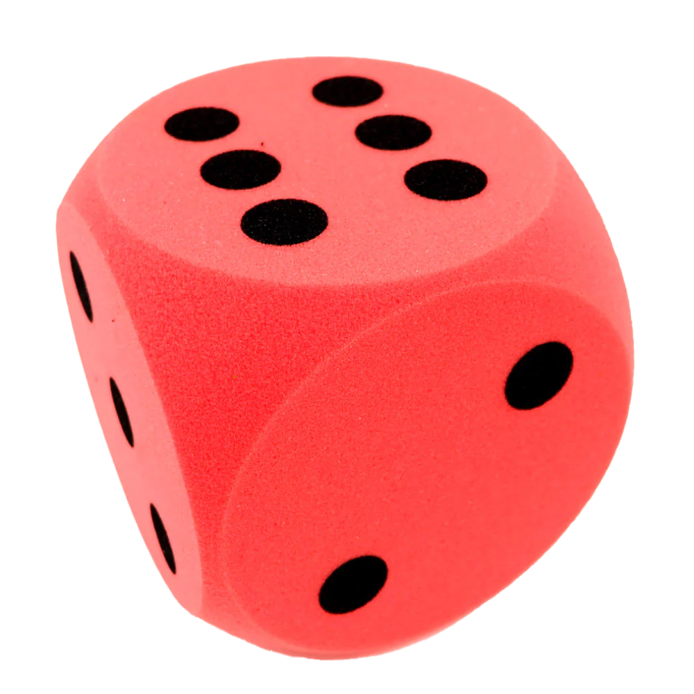Skumterning med sorte prikker (16 cm) - Image 4