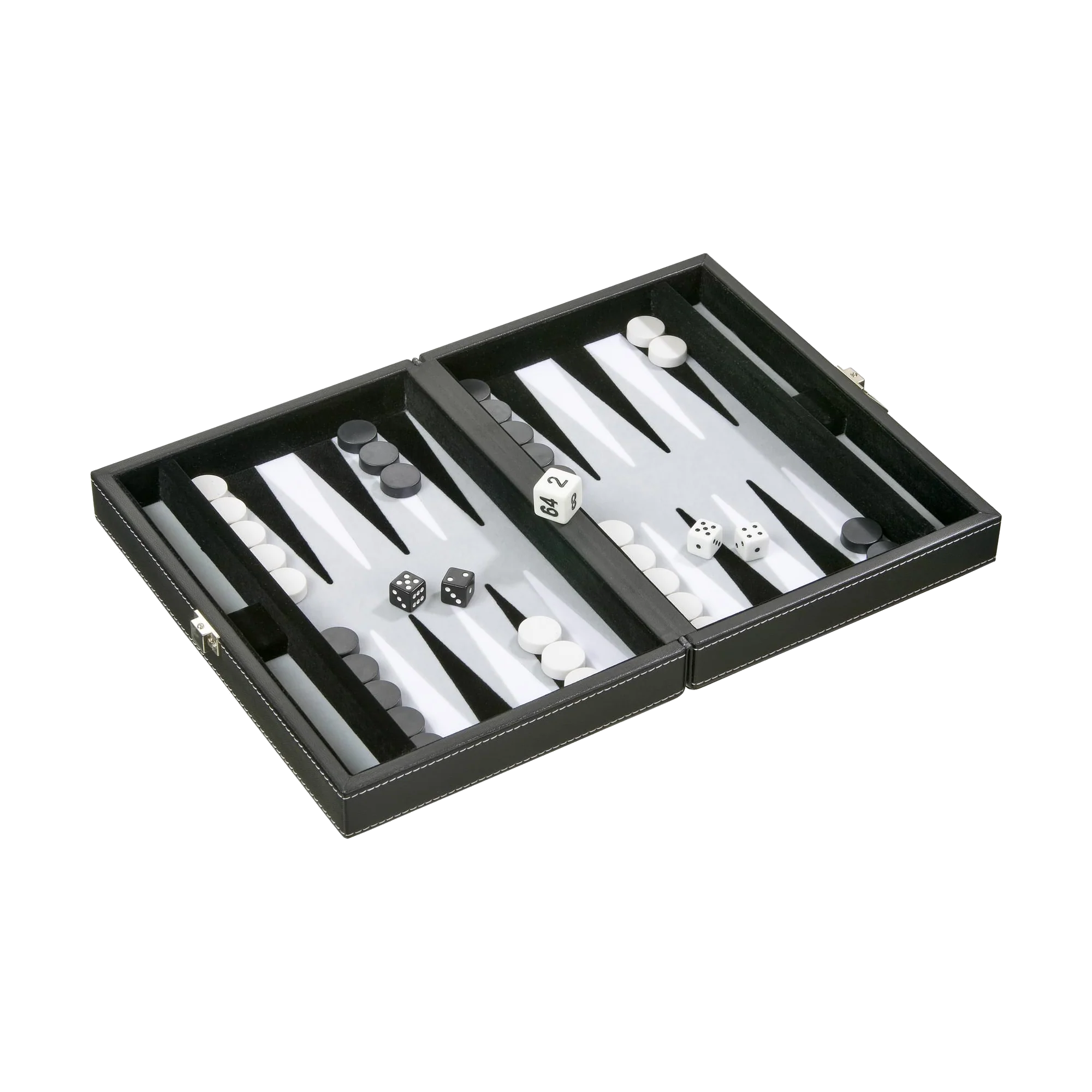 23 cm grå backgammon