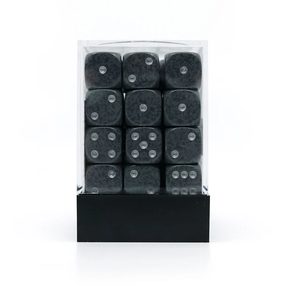 36 stk speckled hitech terninger (12 mm)