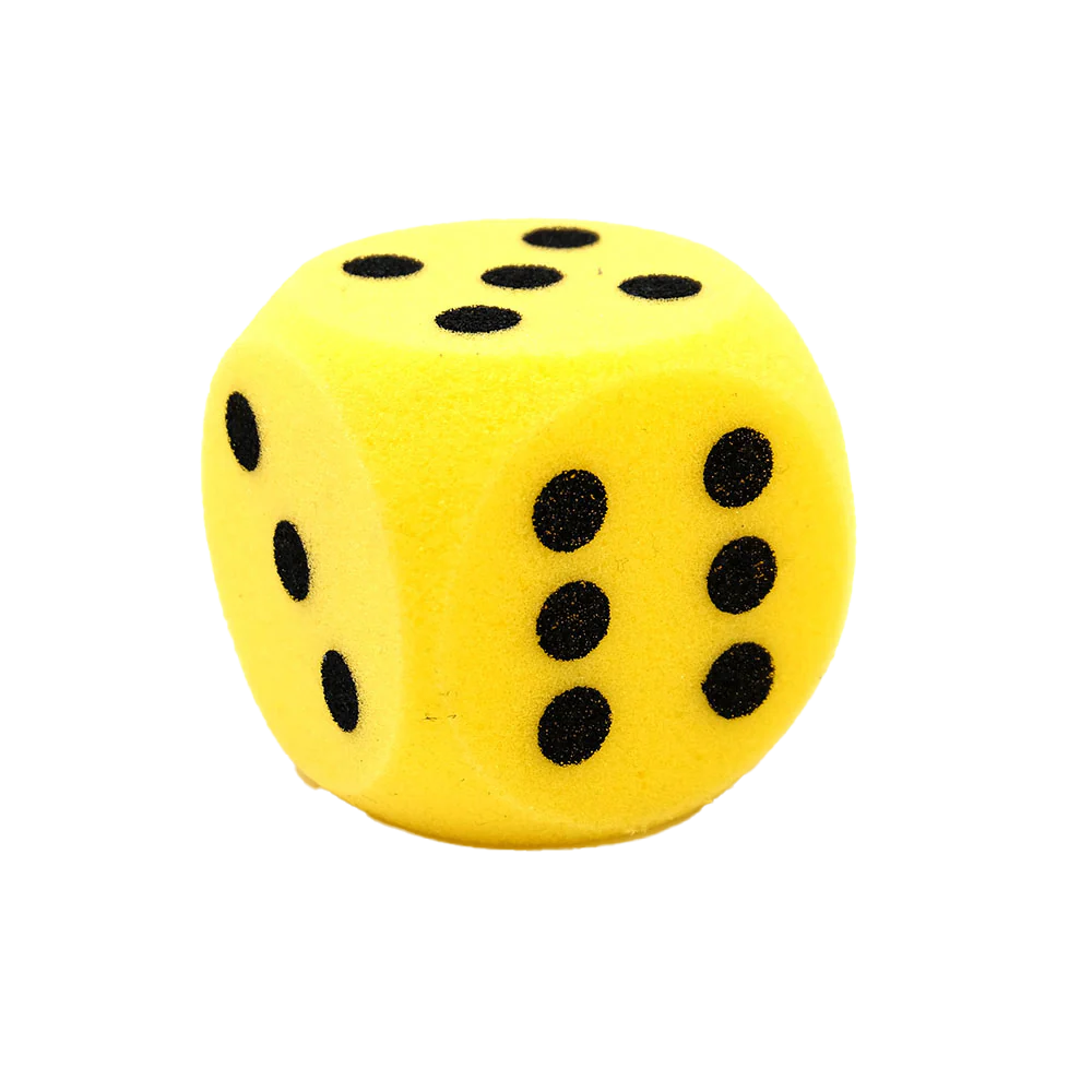 Skumterning med sorte prikker (7 cm) - Image 2