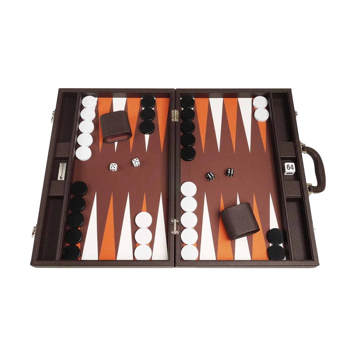 33 cm Brun Luksus Backgammon