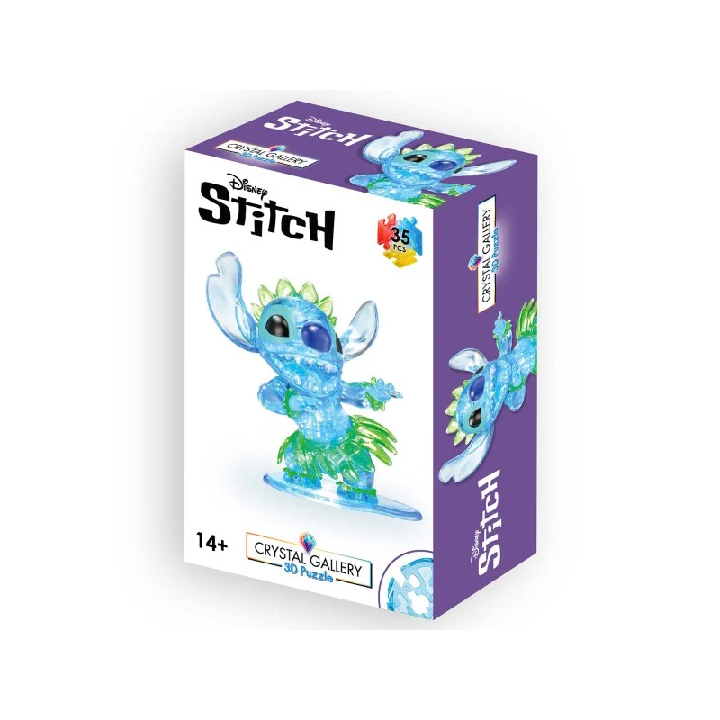 Crystal Puzzle 3D Disney Stitch Hula - 35 Brikker