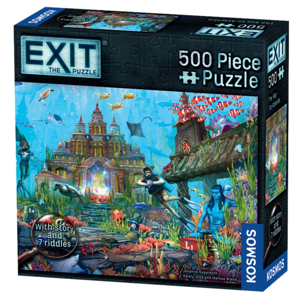 Puslespil Exit The Key To Atlantis 500 brikker