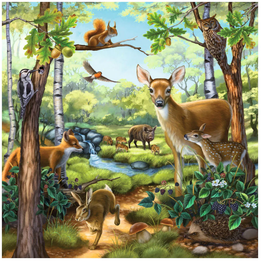 Forest / Zoo / Animals - 3 x 49 brikker - Image 4