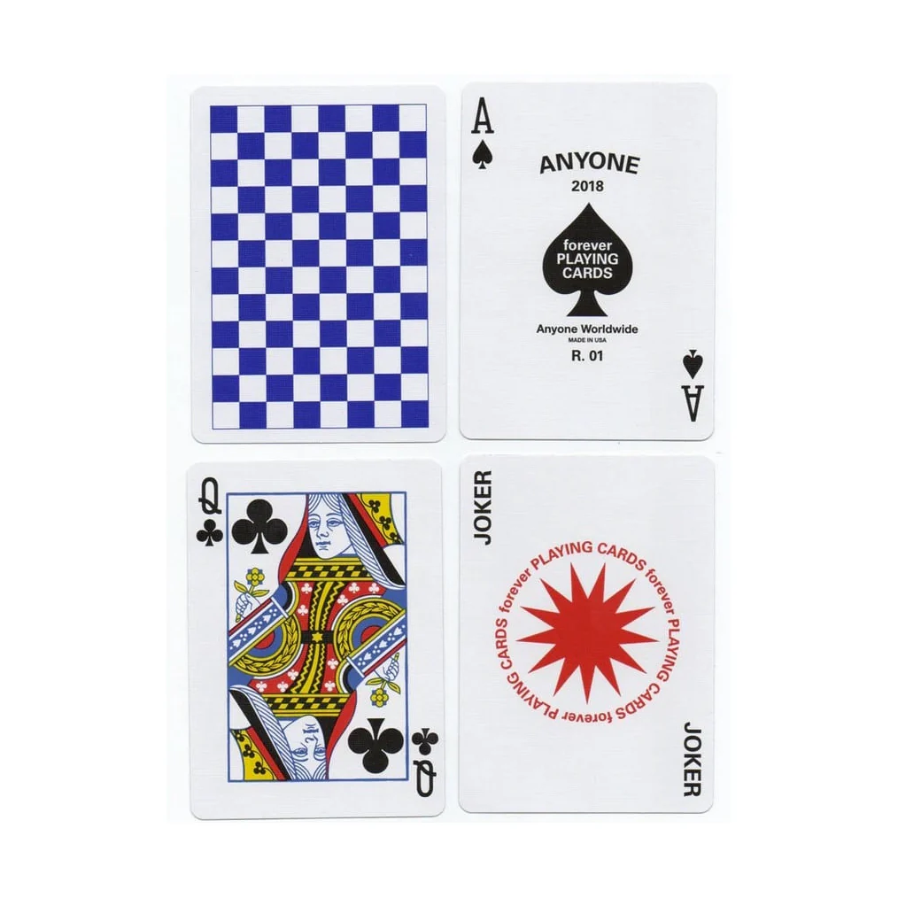 Spillekort Anyone Checkerboard Blue Forever - Image 2