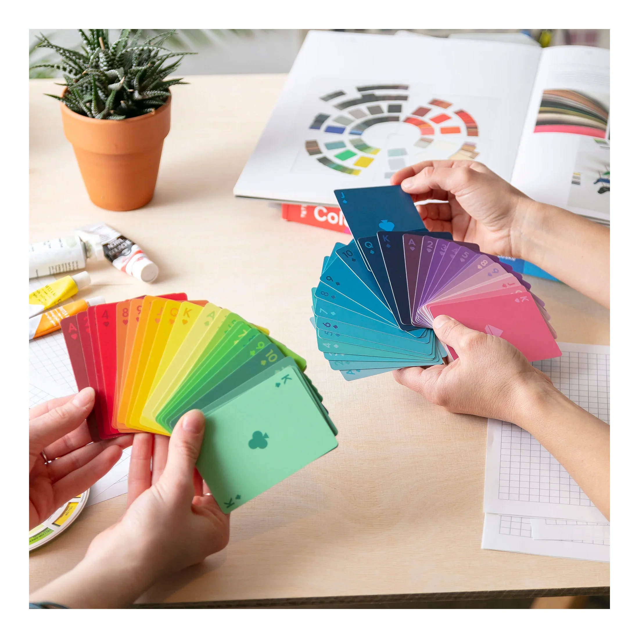 Gradient Playing Cards Idle Hands