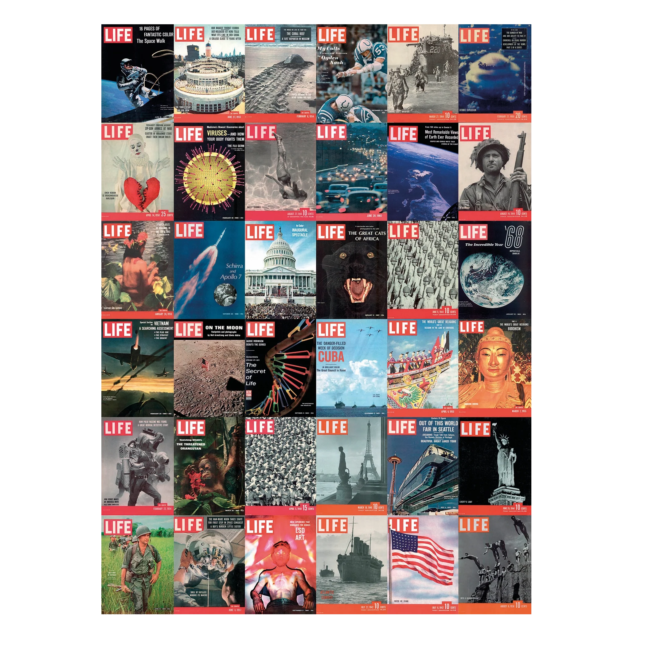 Life Magazine Covers - 1000 brikker - Image 2