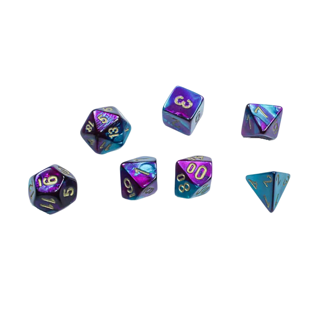 Gemini Purple-Teal/Gold MINI Rollespilsterninger