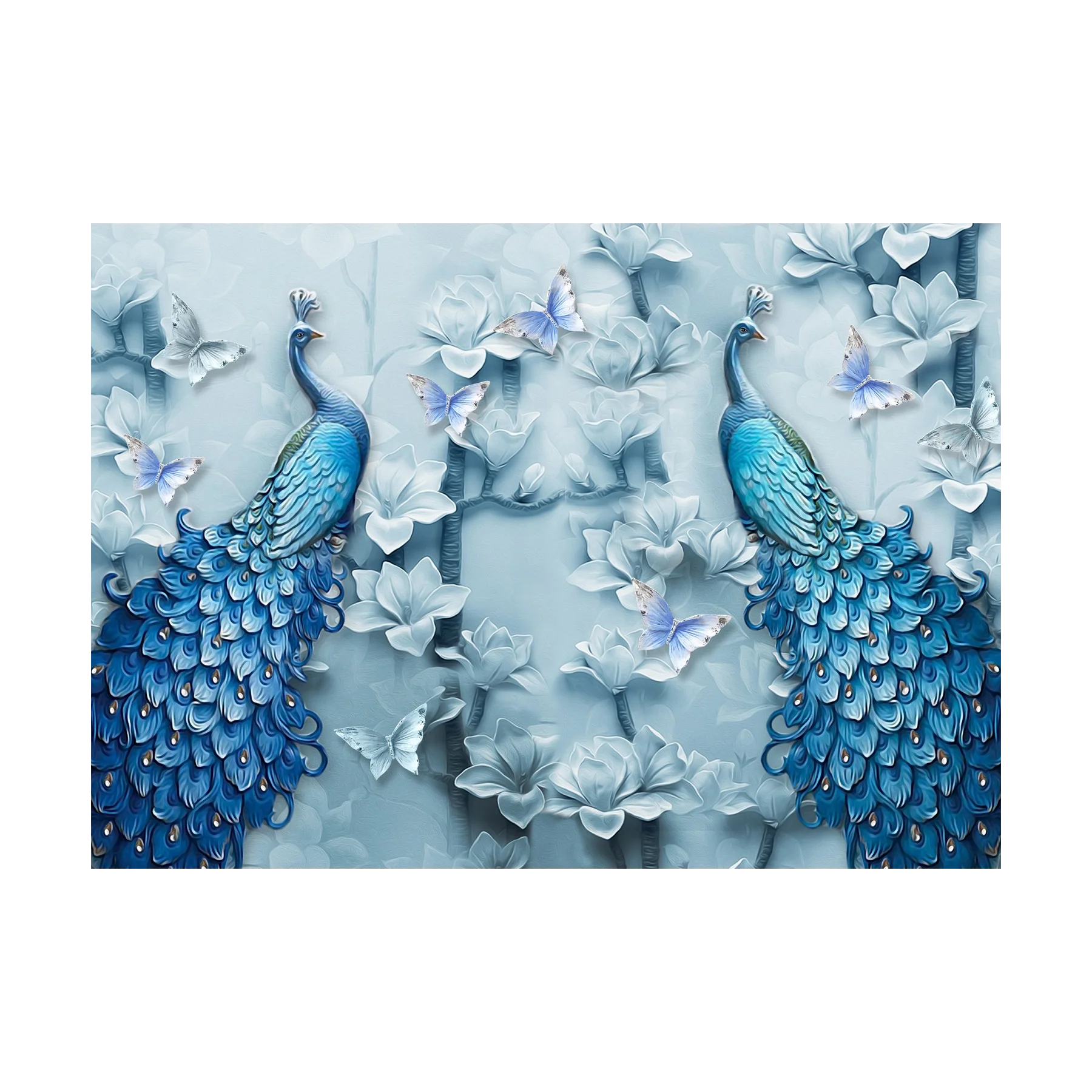 Blue Peacocks - 1000 brikker - Image 2