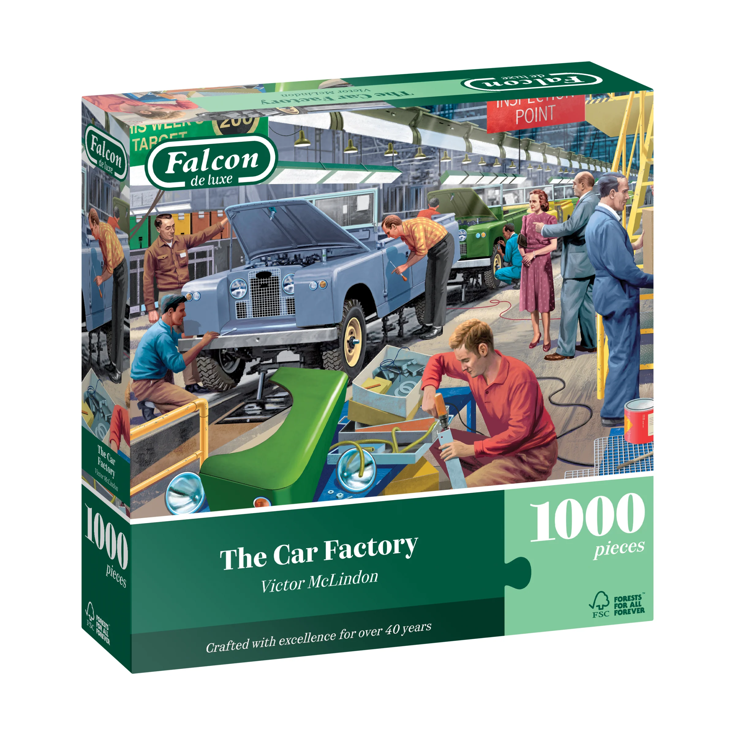Puslespil Car Factory  - 1000 brikker