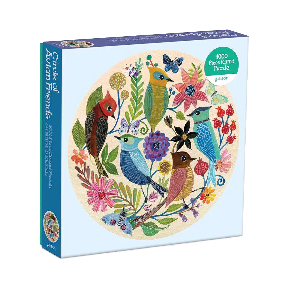 Circle of Avian Friends Rund - 1000 brikker