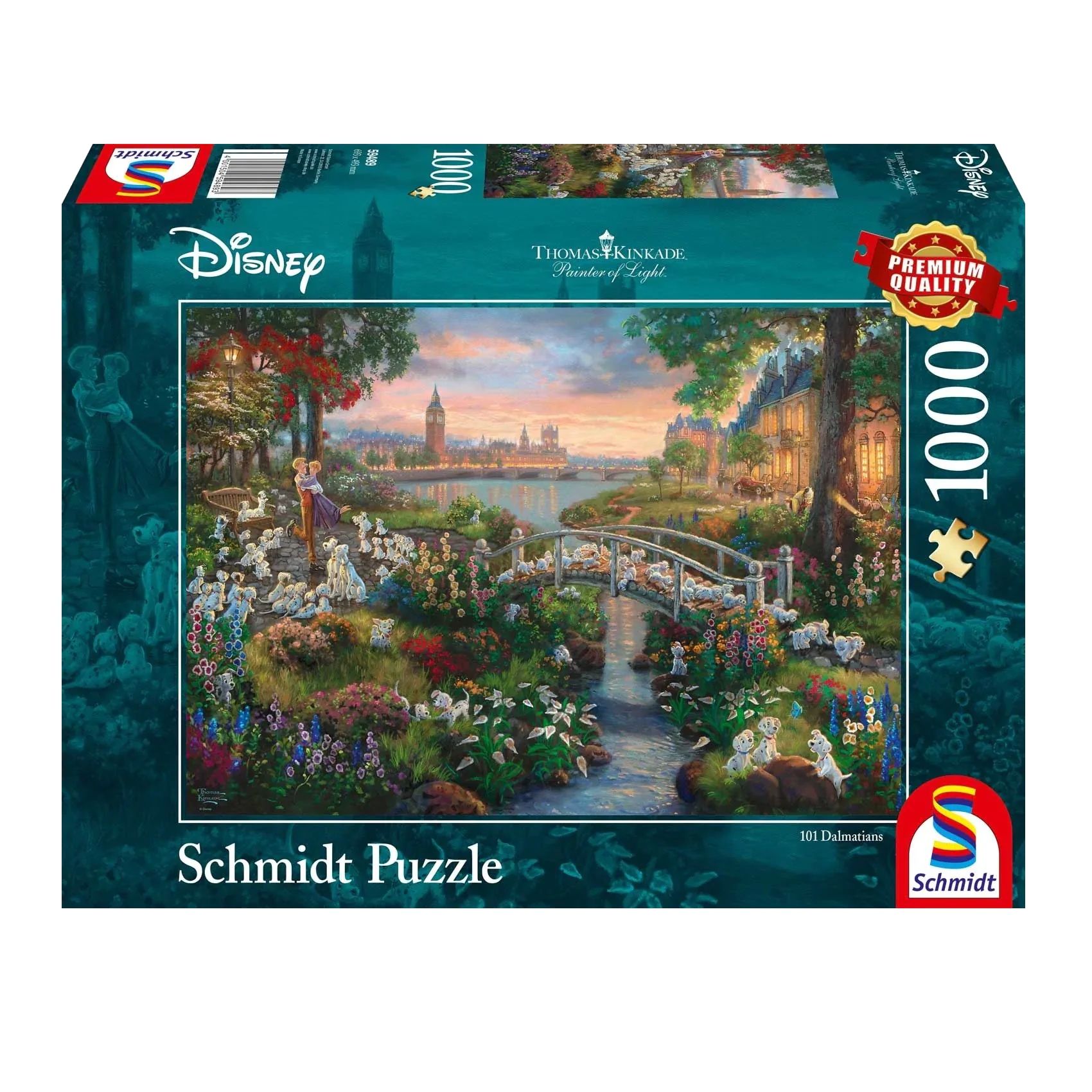 Kinkade: 101 Dalmatians - 1000 brikker