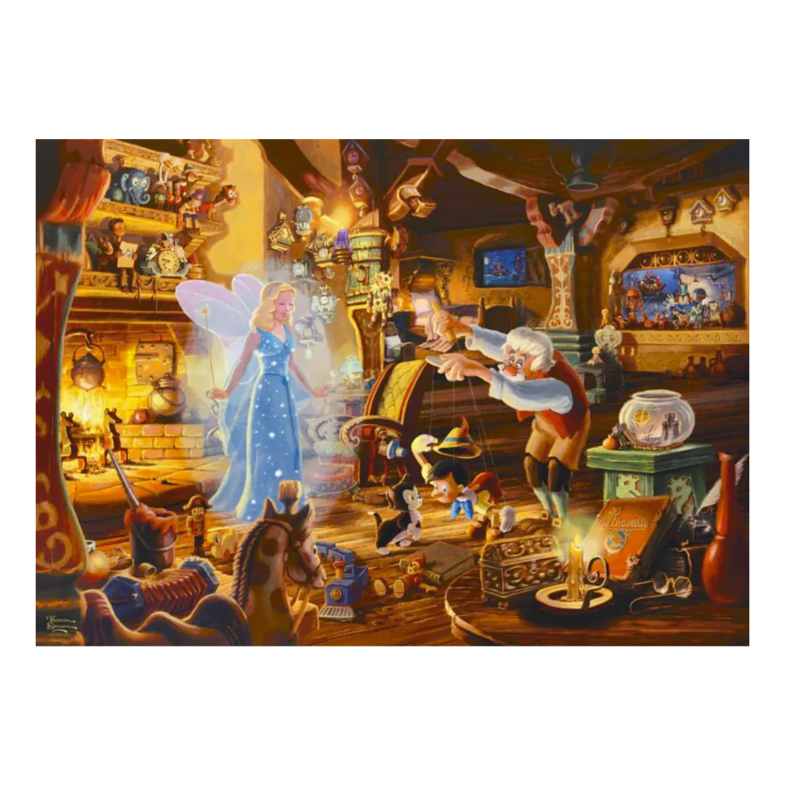 Kinkade: Geppettos Pinocchio - 1000 brikker - Image 2