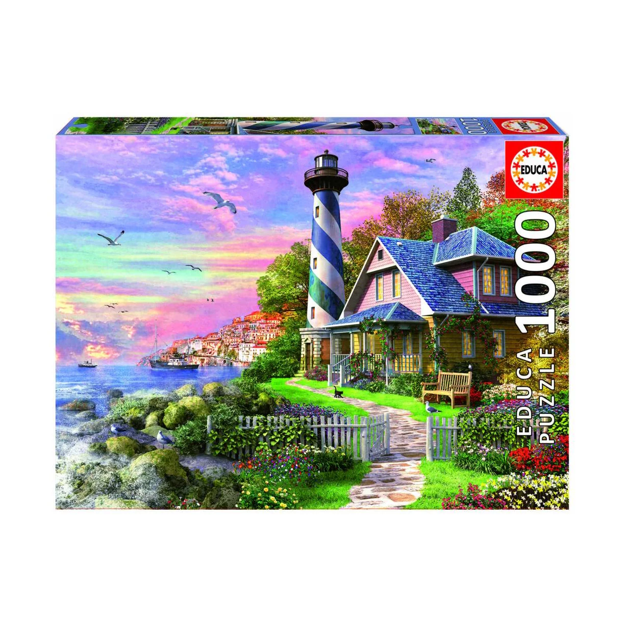 Puslespil - Lighthouse At Rock Bay - 1000 brikker