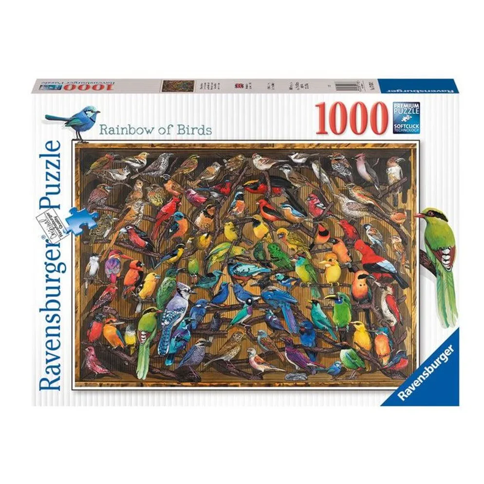 Rainbow Of Birds - 1000 Brikker