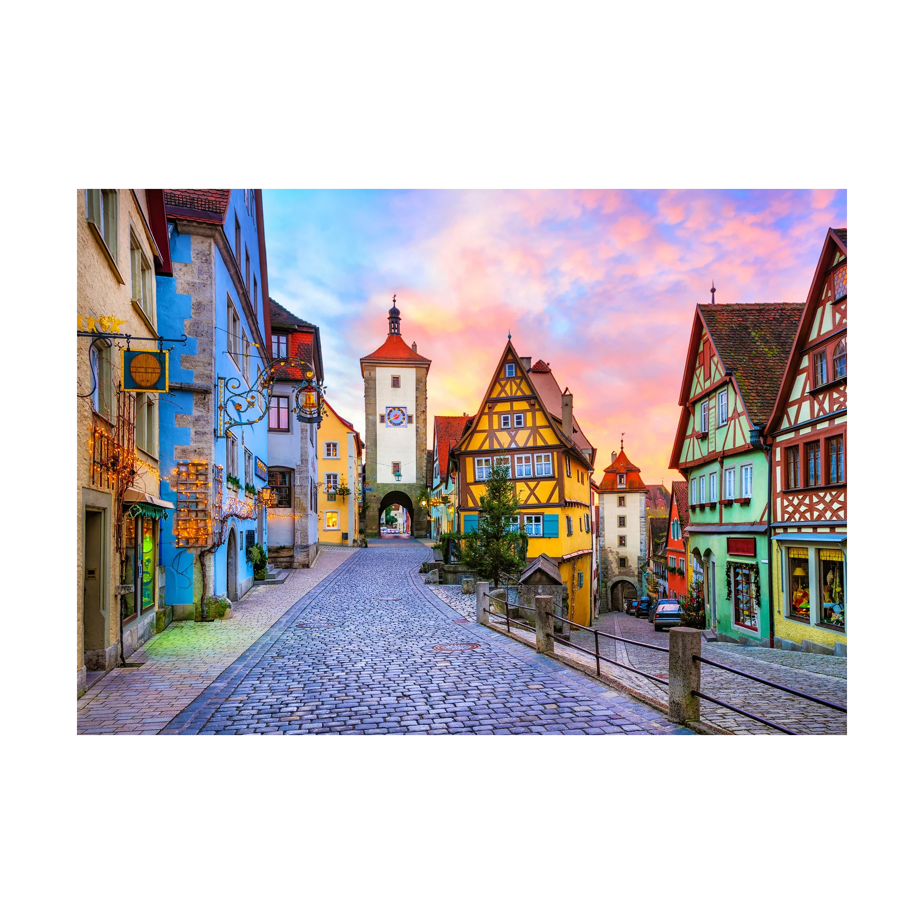 Rothenburg Old Town, Germany - 1000 brikker - Image 2