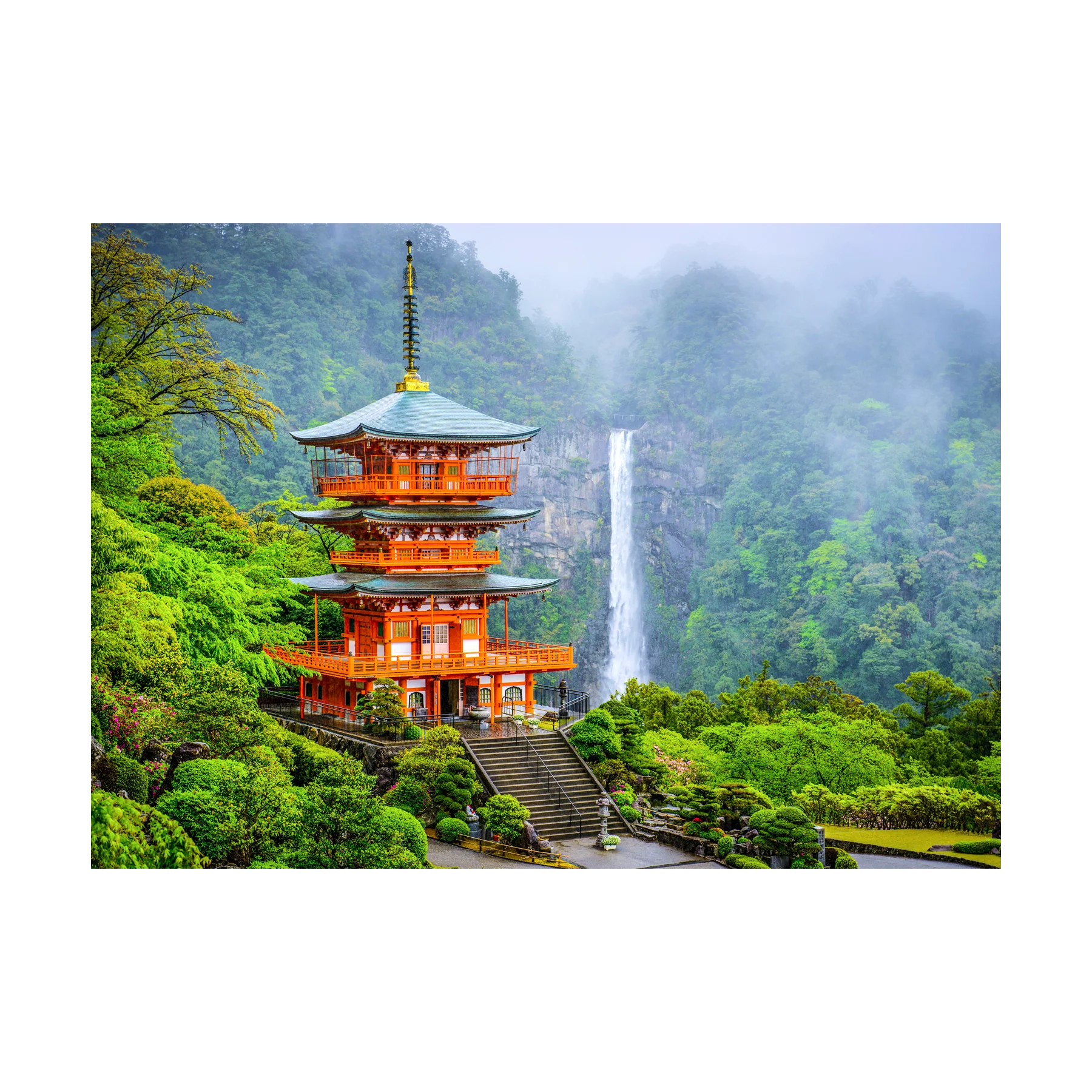 Seiganto-Ji Pagoda, Japan - 1000 brikker - Image 2