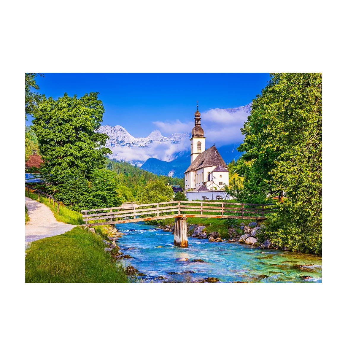 Small Church in Ramsau - 1000 brikker - Image 2