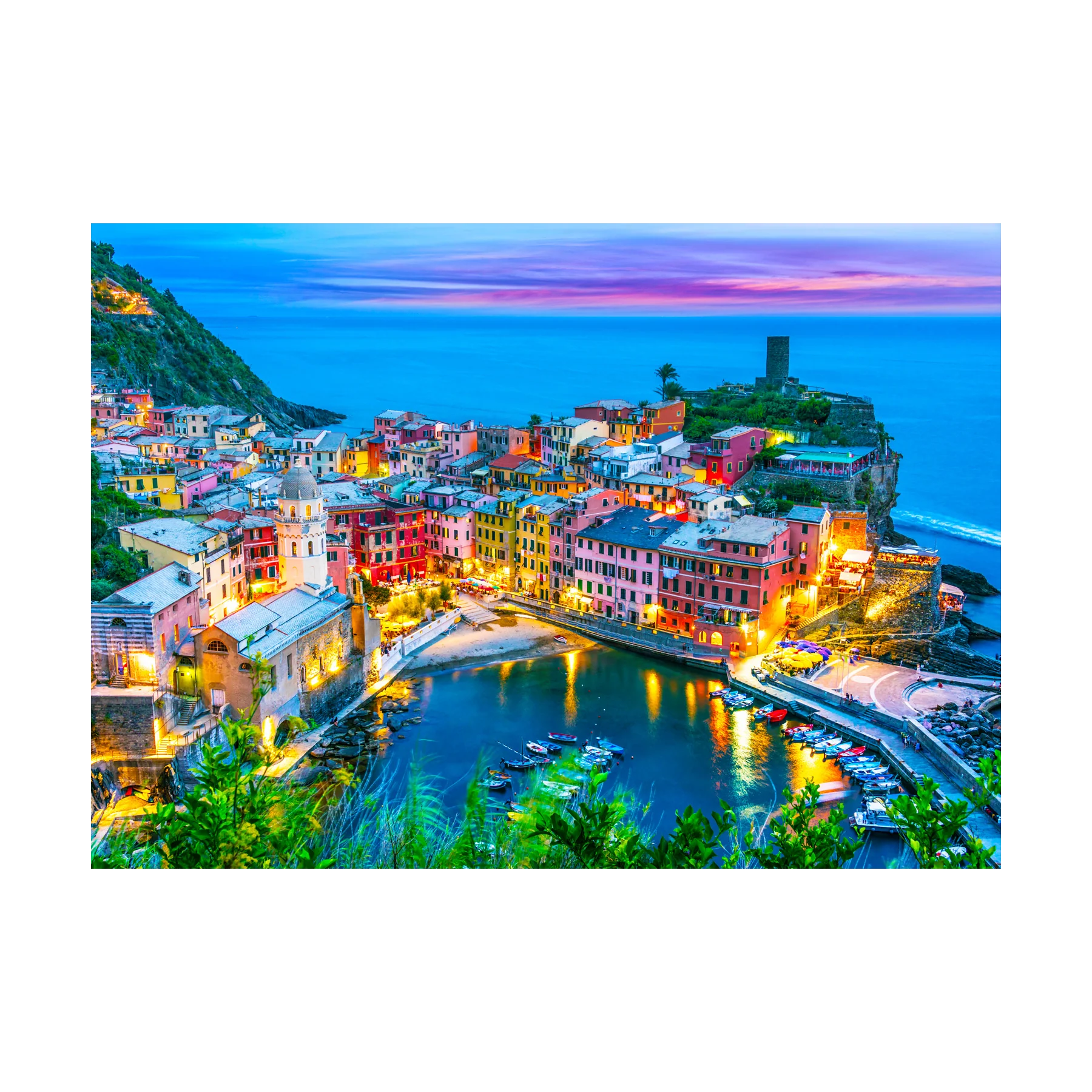 Vernazza at Dusk, Cinque Terre Italy - 1000 brikker - Image 2