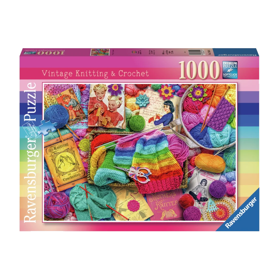 Vintage Knitting and Crochet - 1000 brikker