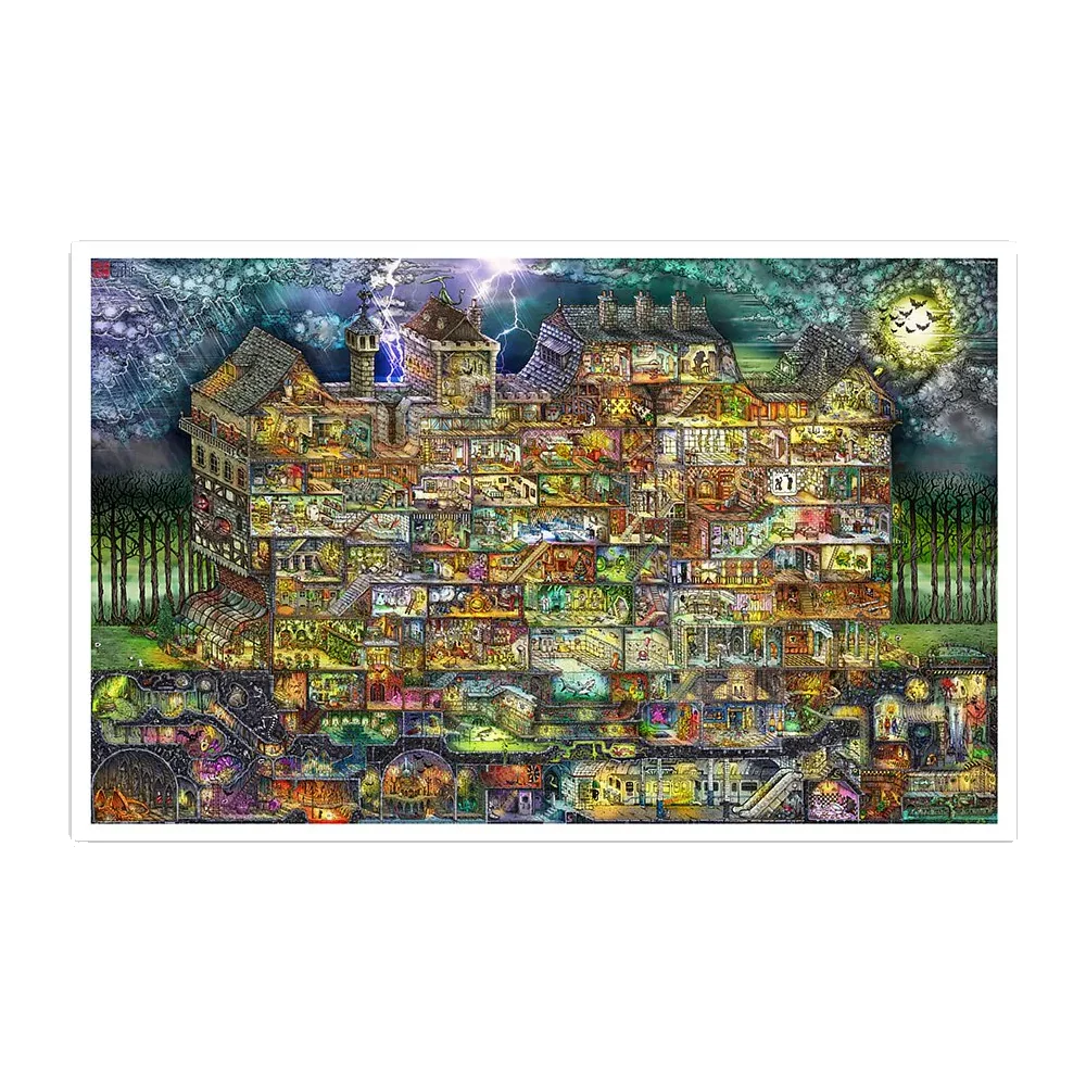 The Night House Maze - 4000 plastikbrikker