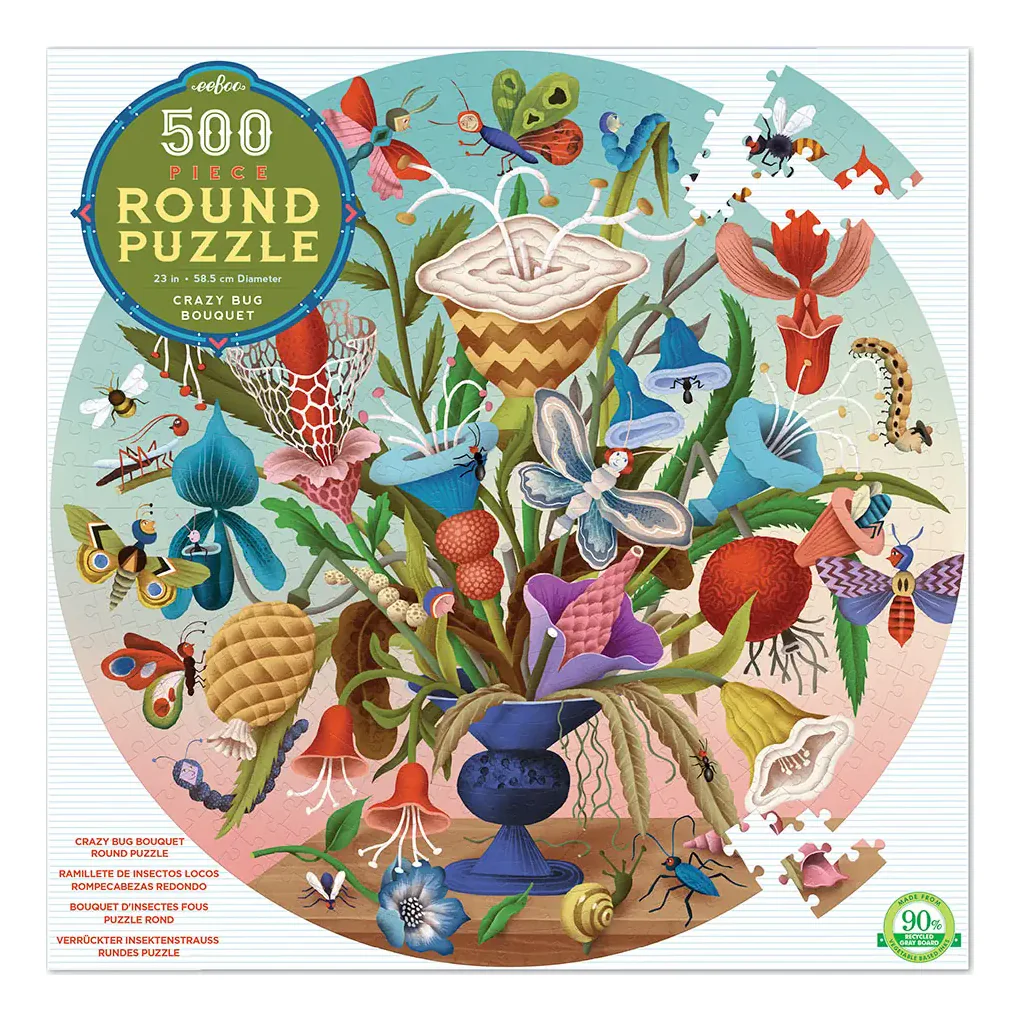 Crazy Bug Bouquet Eeboo - 500 Brikker