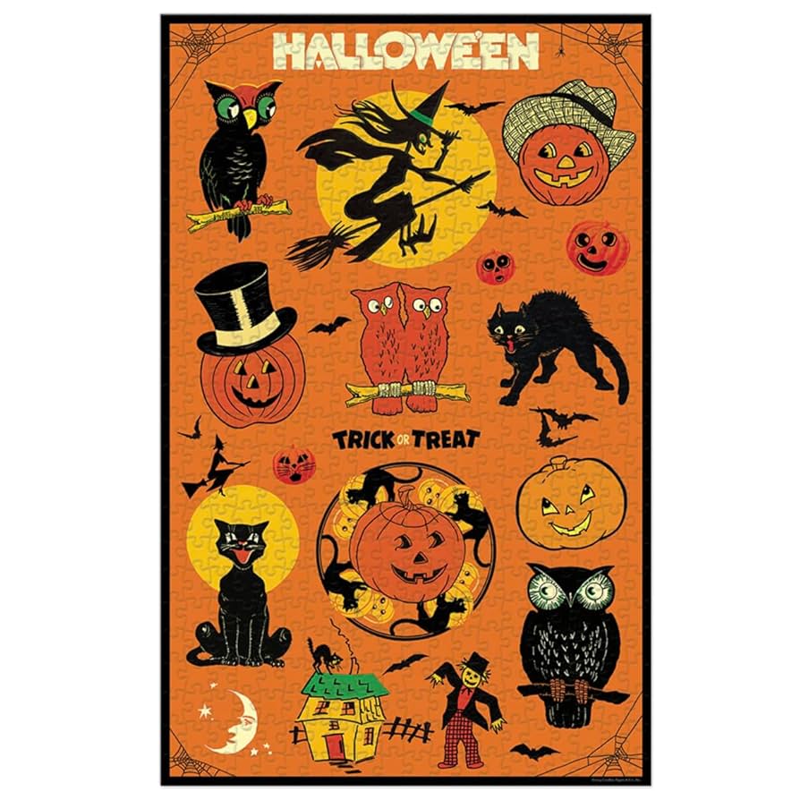 Puslespil Halloween Cavallini - 500 brkker - Image 2