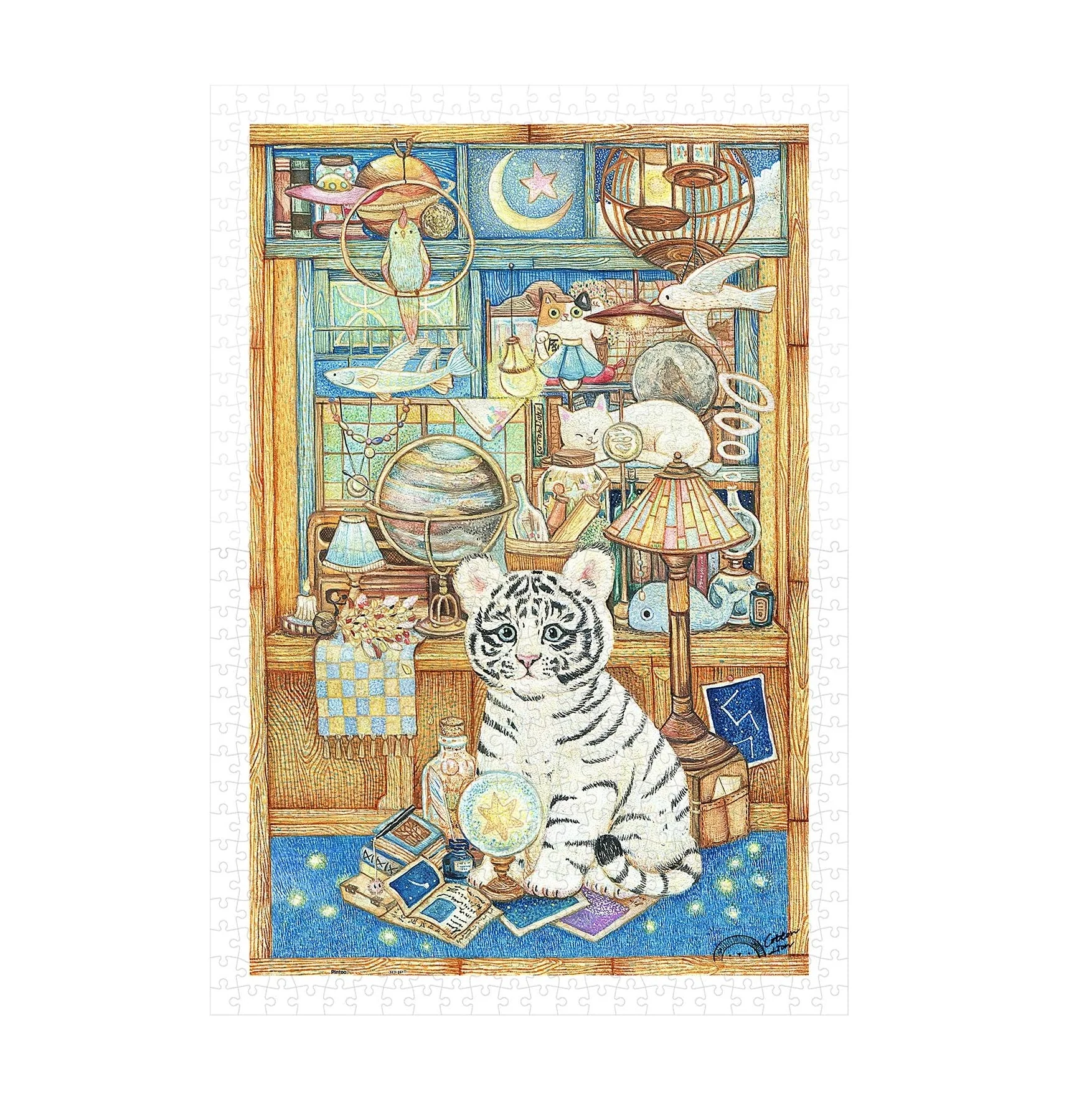 Little White Tigers Collection Cabinet - 600 Brikker
