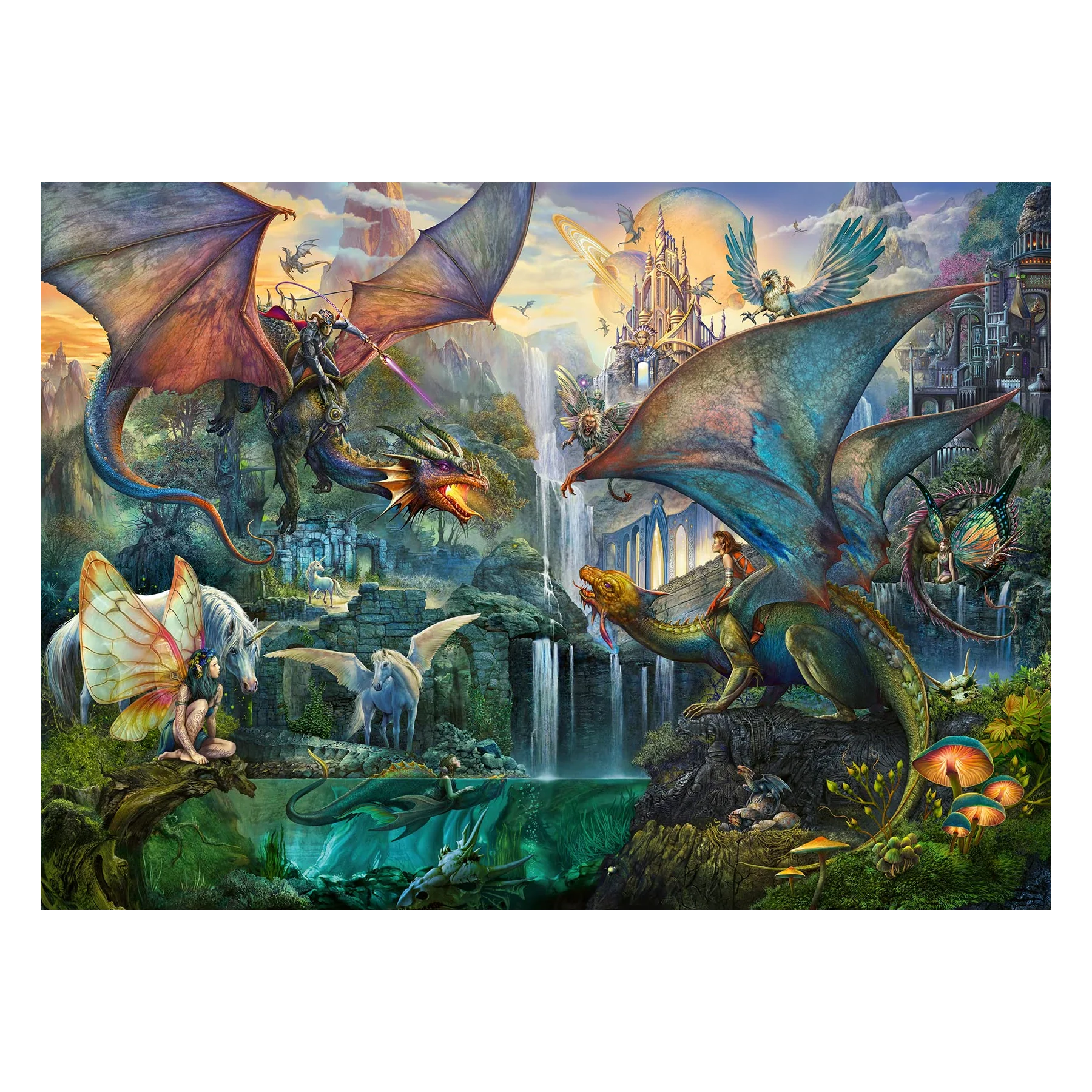 Magical Dragon Forest - 9000 brikker - Image 2