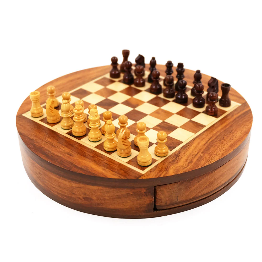 Rundt skaksæt (18 cm)