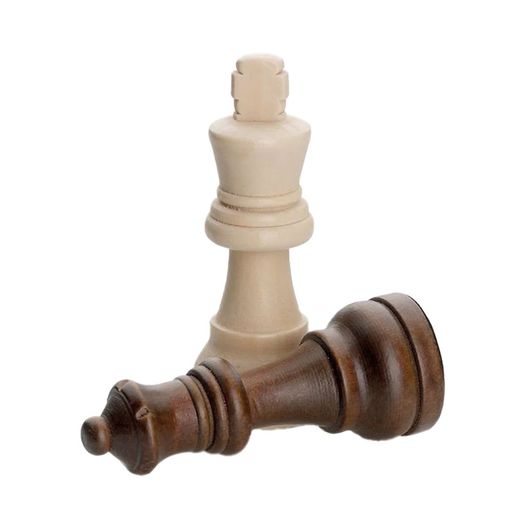 Skakbrikker i træ (76 mm) - Image 2
