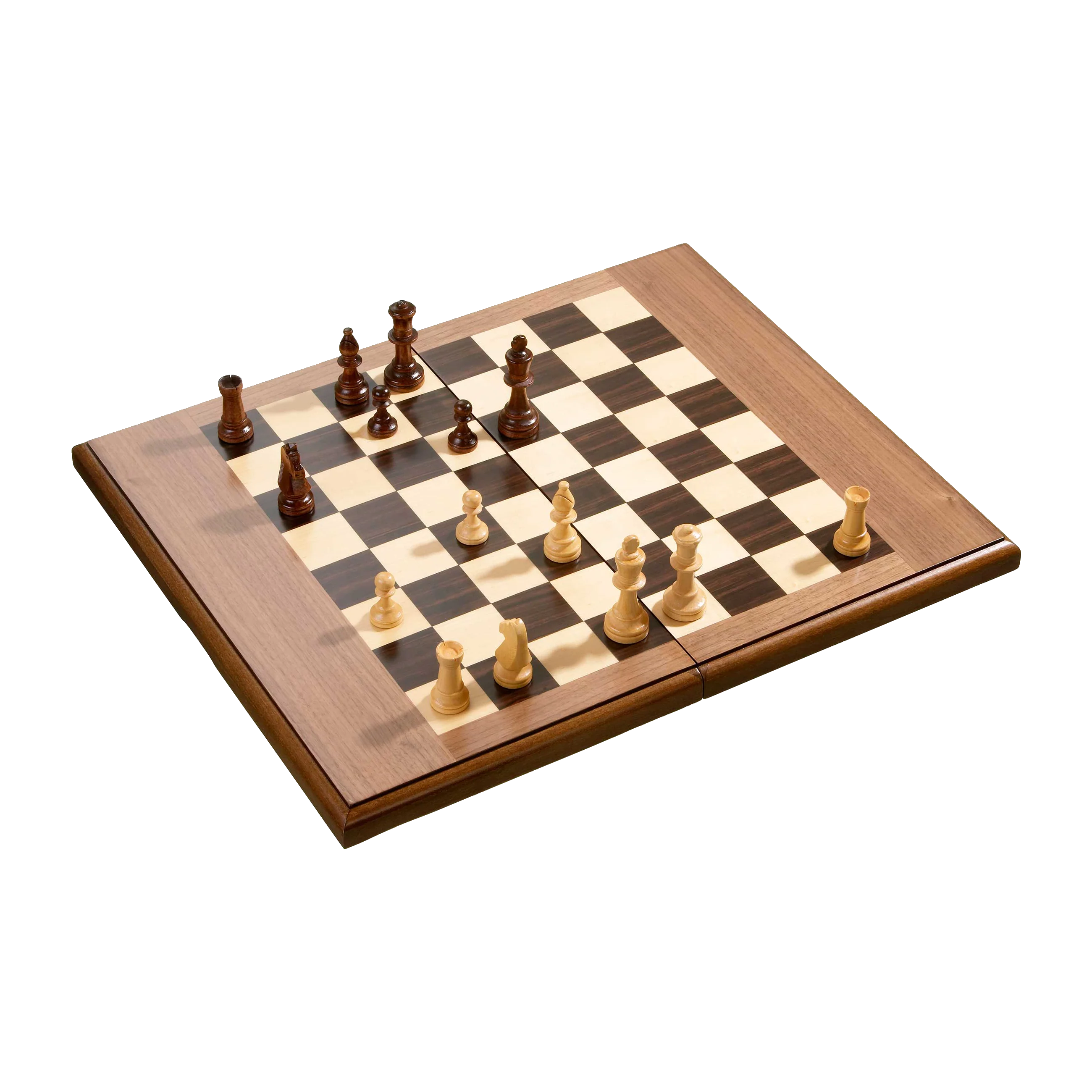 Skaksæt + Backgammon i Ahorn Stor