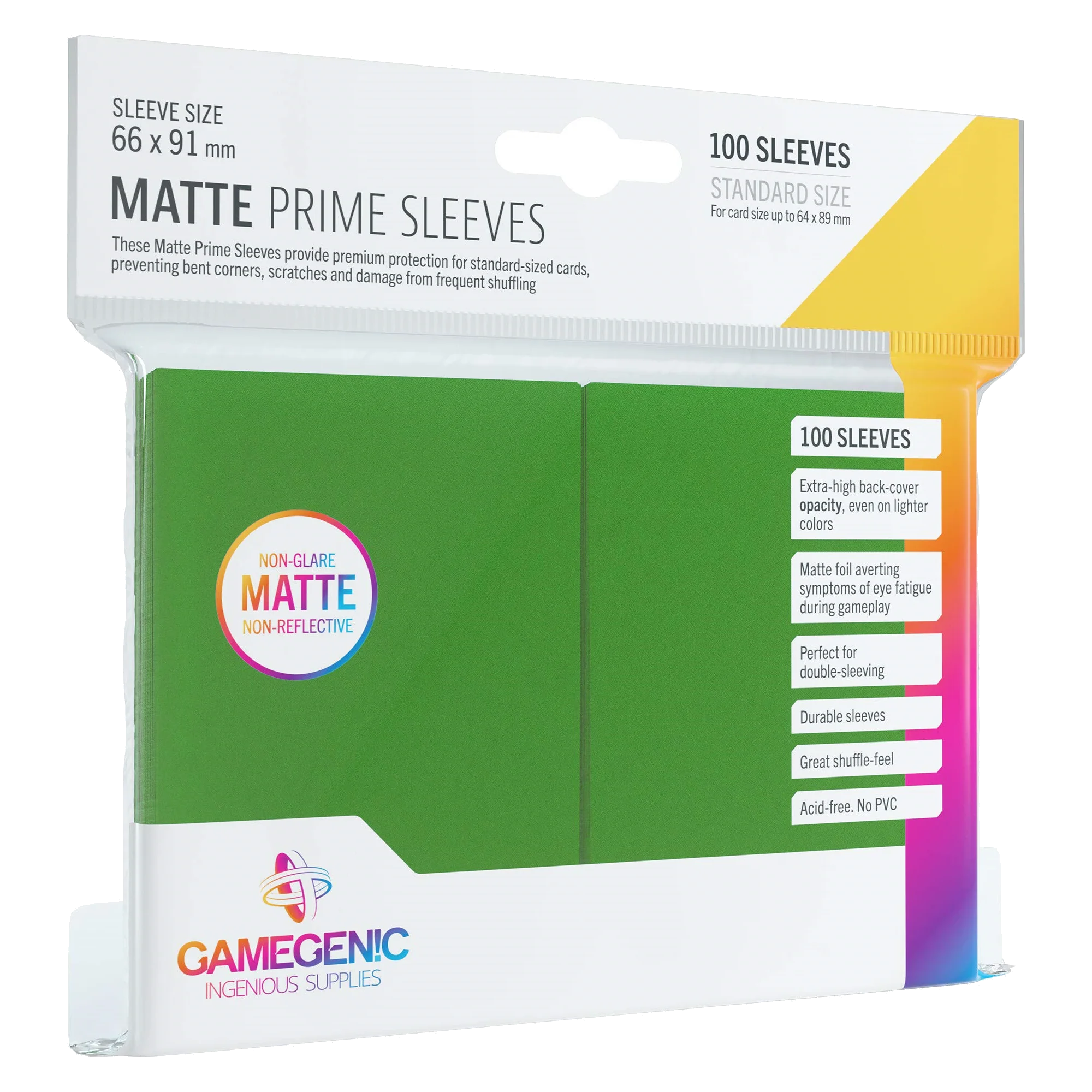 Non-glare Sleeves Prime Grøn 66 x 91 cm