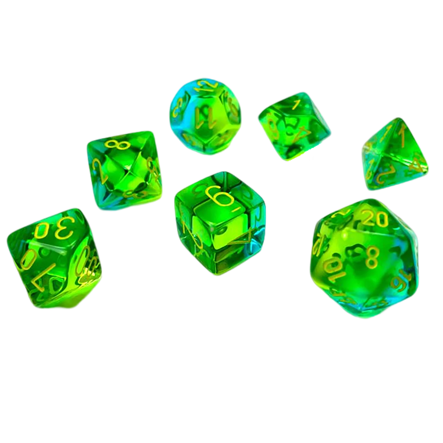 Translucent Green/Teal rollespilsterninger