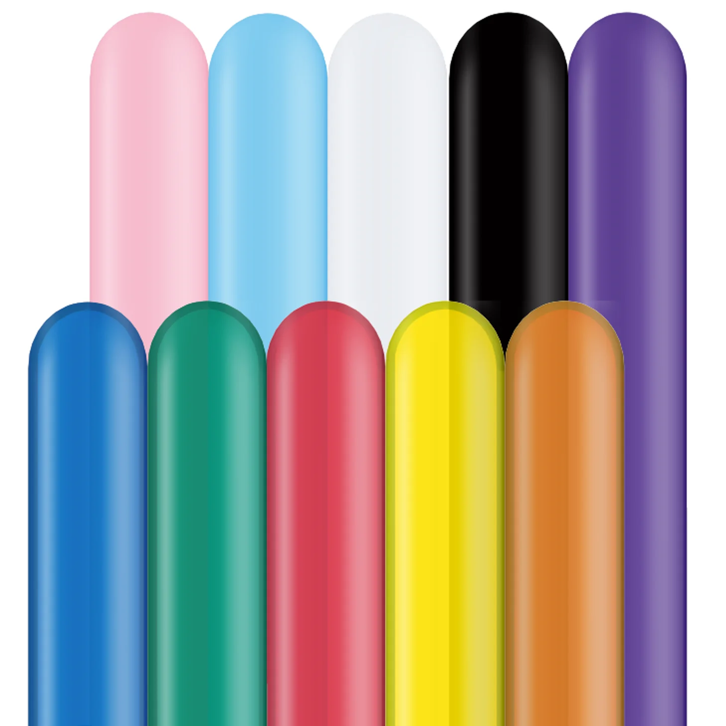 Tykke balloner (til ballondyr) - 100 stk - Image 2