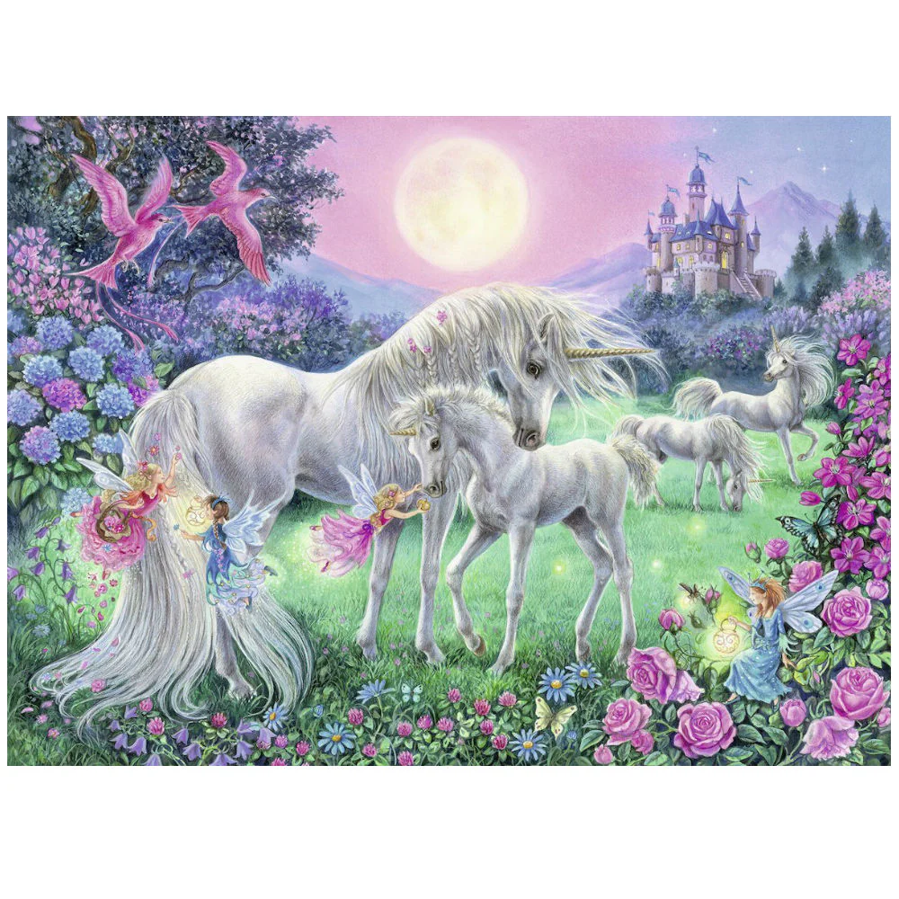 Unicorns in the Moonlight - 100 XL brikker - Image 3