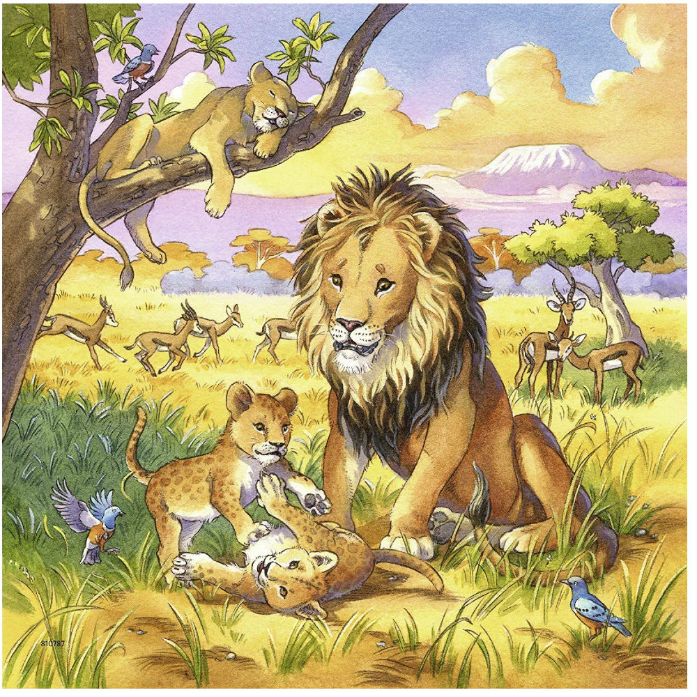 Wild animals - 3 x 49 brikker - Image 4