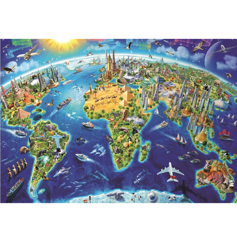 Worlds landmarks Globe - 2000 - Image 2